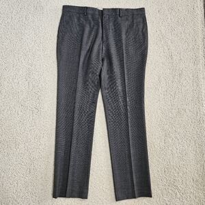 Paul Smith Gents Trousers Gray Wool Dress Pants Slacks Career Designer Mens 36
